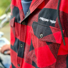 Load image into Gallery viewer, Canadian Style Flannel Hoodie, Mountain Biking, Hiking
